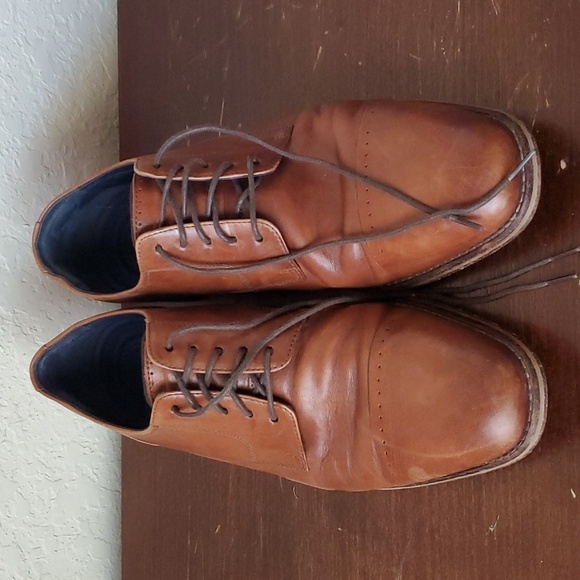 EUC. Cole Haan Men's Grand 2.0 Cap-Toe Oxford Size 11.5M, British Tan - Picture 1 of 12